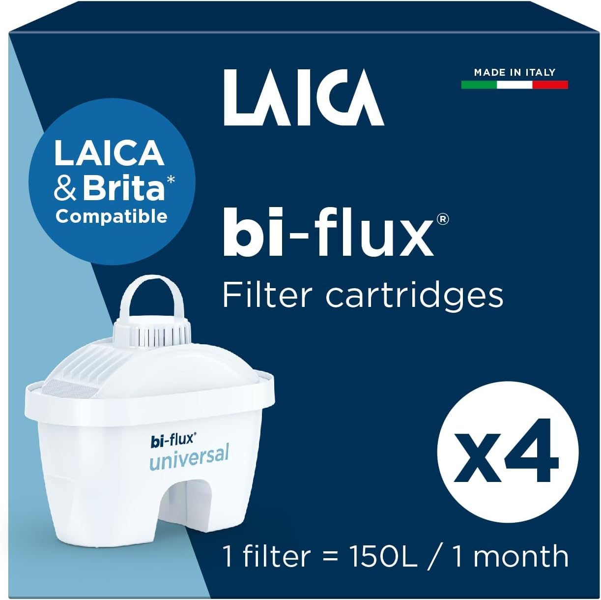 【未使用カートリッジ4個セット】LAICA バイフラックス 浄水器カートリッジ Amazon.co.jp: LAICA バイフラックス浄水器カートリッジ 4個パック